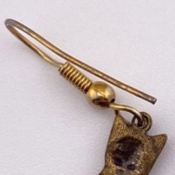 Vintage Cat Earrings - Picture 7 of 9